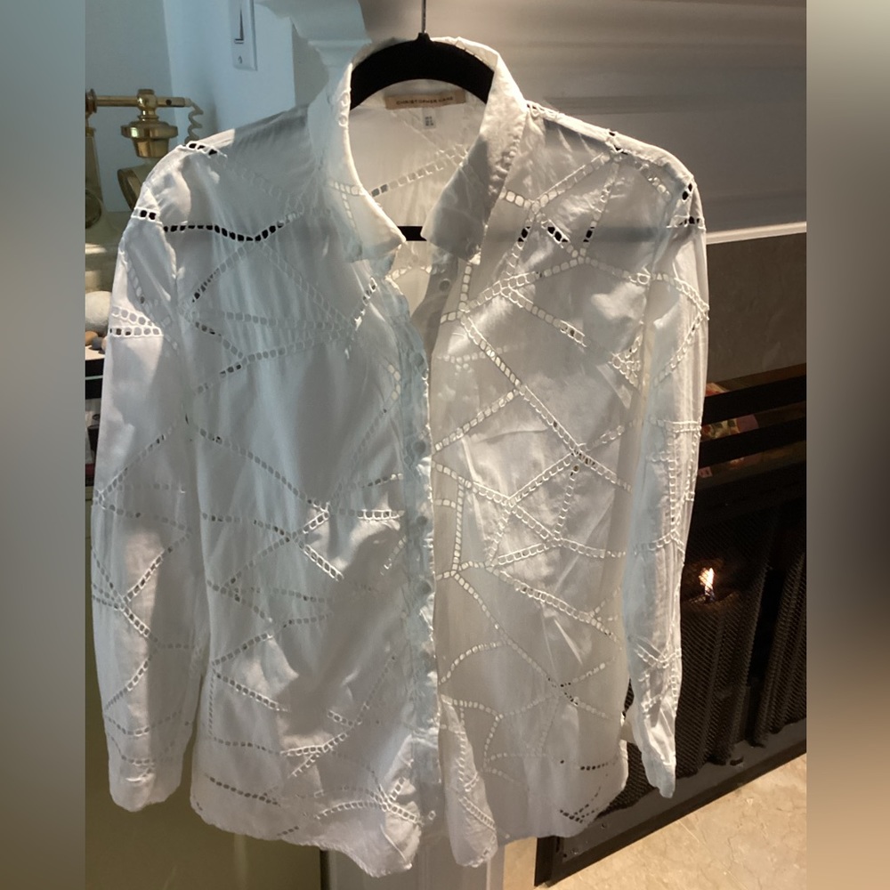 Christopher Kane white buttondown size 4
